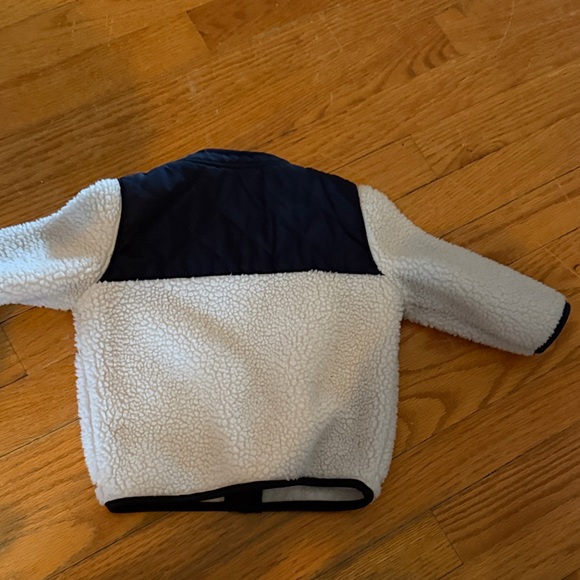 Old Navy Kids Sherpa Jacket - Navy and White - Picture 4 of 4